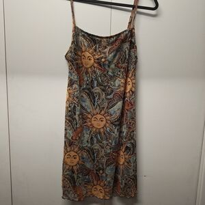 Sun and Paisley Print Dress